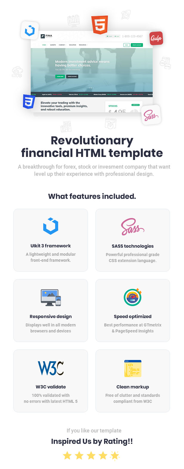 Fina - Finance and Business HTML Template - 1